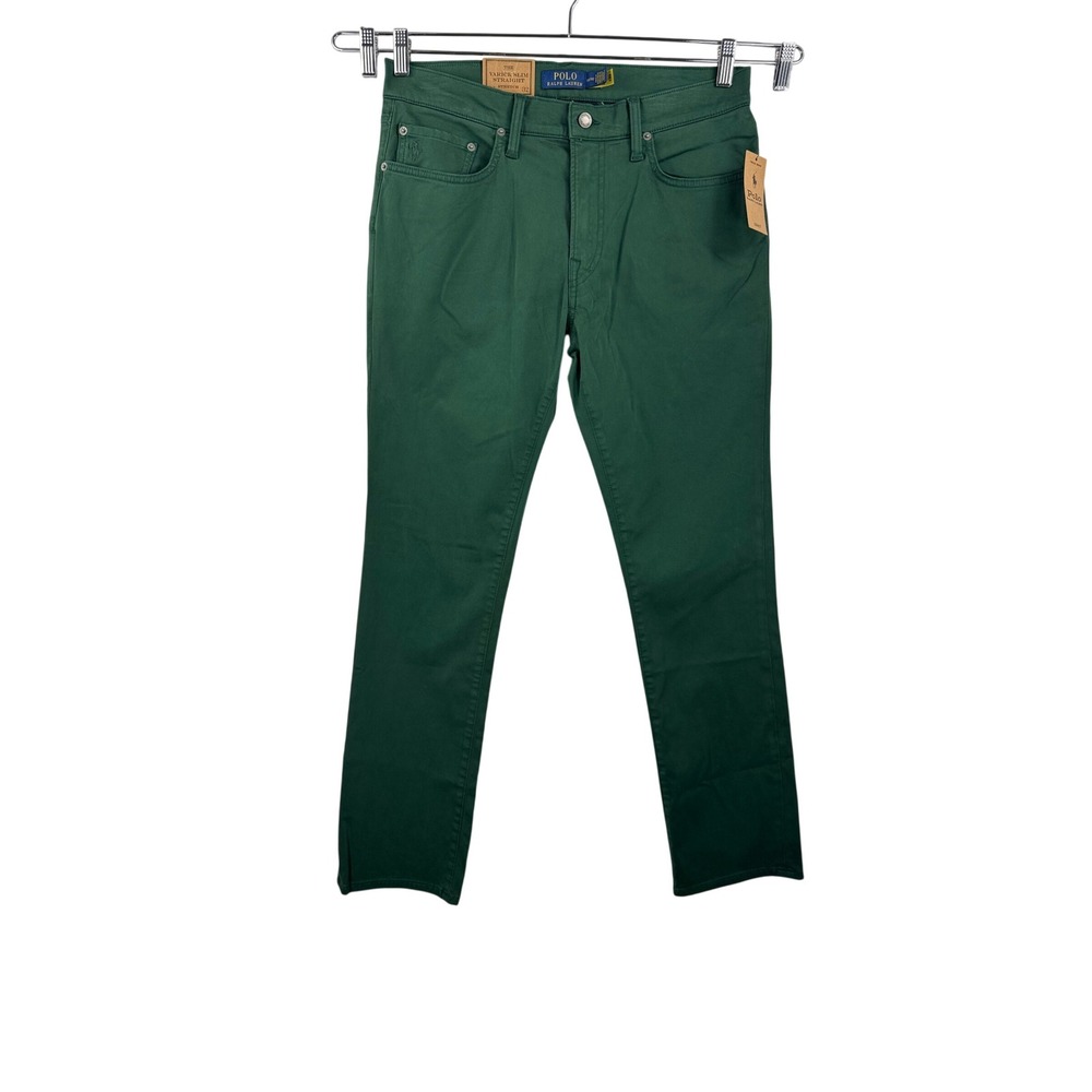 Polo Ralph Lauren Varick Slim Straight sz 32x32 Green Stretch preppy academia